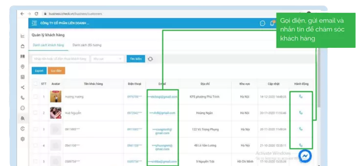 Quản lý tập khách hàng tương tác với sản phẩm và chiến dịch marketing trên app