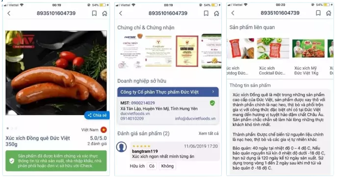 Màn Hình Xác Thực Kiểm Chứng Sản Phẩm