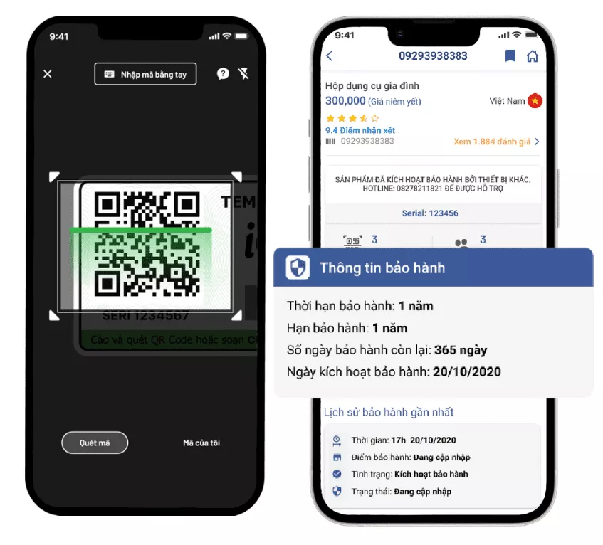 Giải pháp tem bảo hành điện tử QR Code iCheck