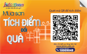 Joton Paint có chương trình khách hàng thân thiết là Quét mã - Tích điểm - Đổi thưởng