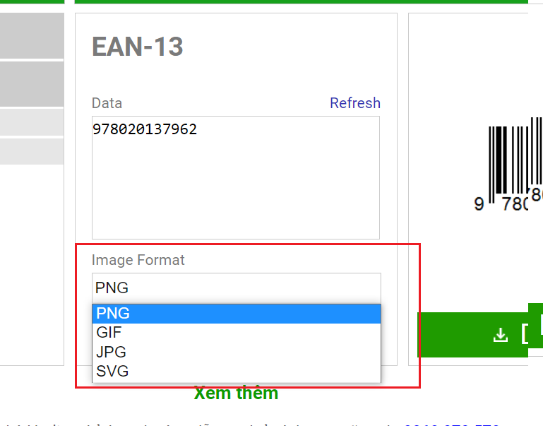 tạo mã vạch miễn phí online