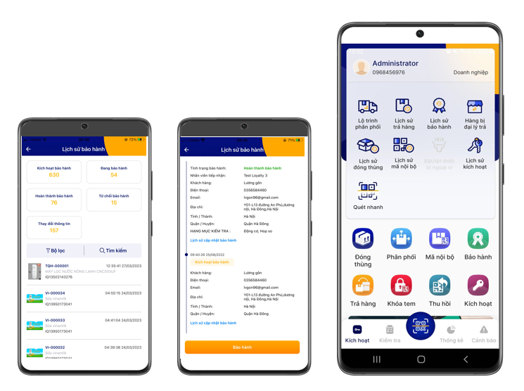 Ứng dụng quản lý bảo hành điện tử